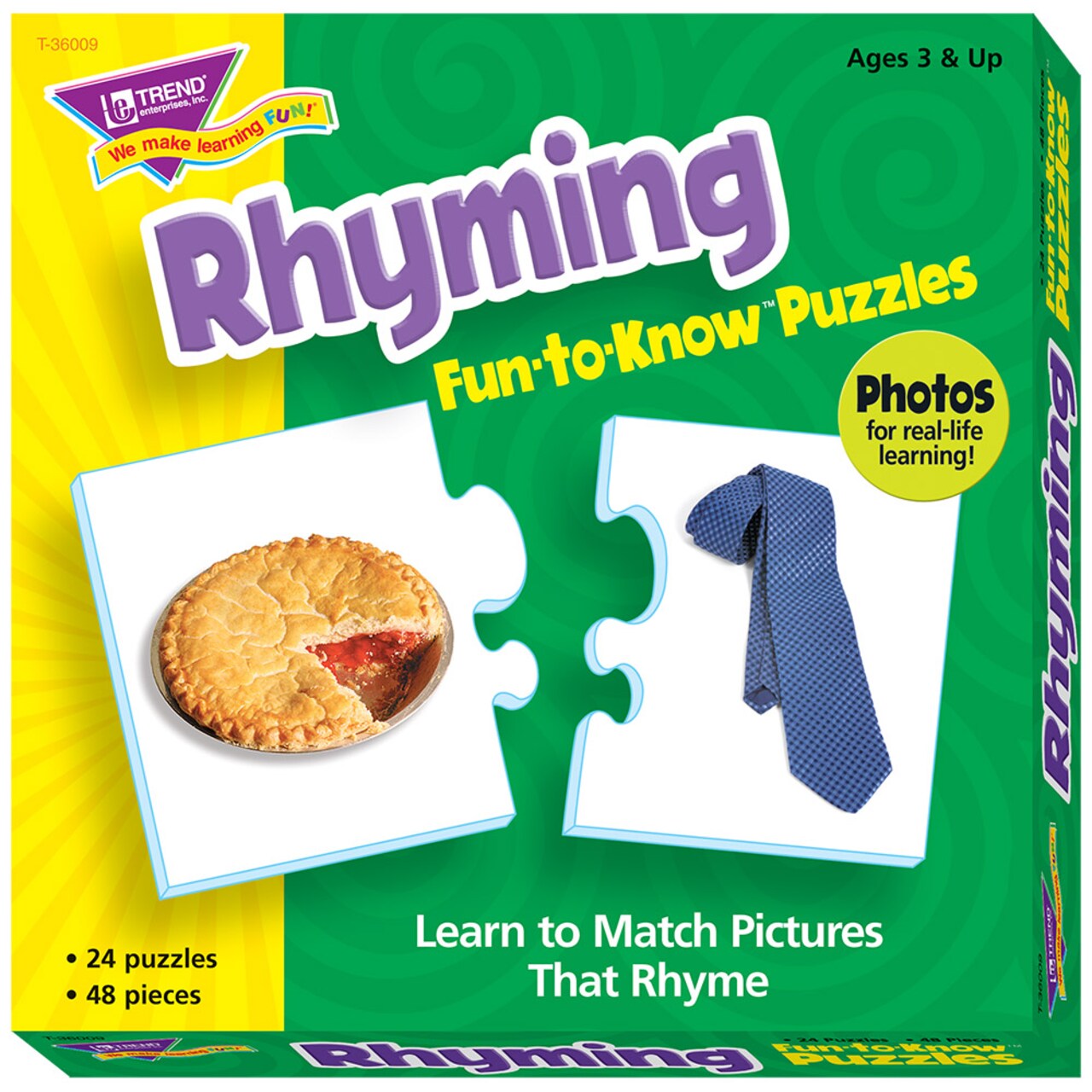 Rhyming Fun-to-Know Puzzles- Matching games to build language skills